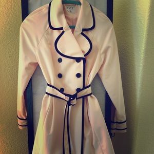 Blush & Black Trench Coat by Elle
